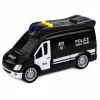 LEAN TOYS SWAT unità speciale auto della polizia van con luce e suono, scala 1:32, pull-back, metallo die-cast