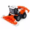 LEAN TOYS Mietitrebbia con autocisterna del latte, figure contadino e mucca, luce e suono, set fattoria 4 pezzi