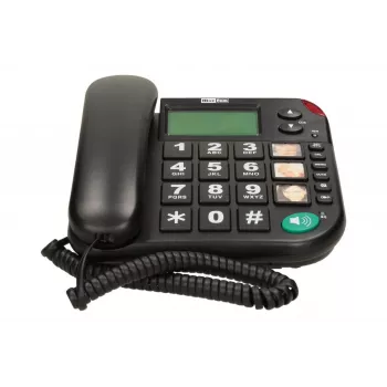 MAXCOM KXT 480 BB telefono cordless con display LCD, nero