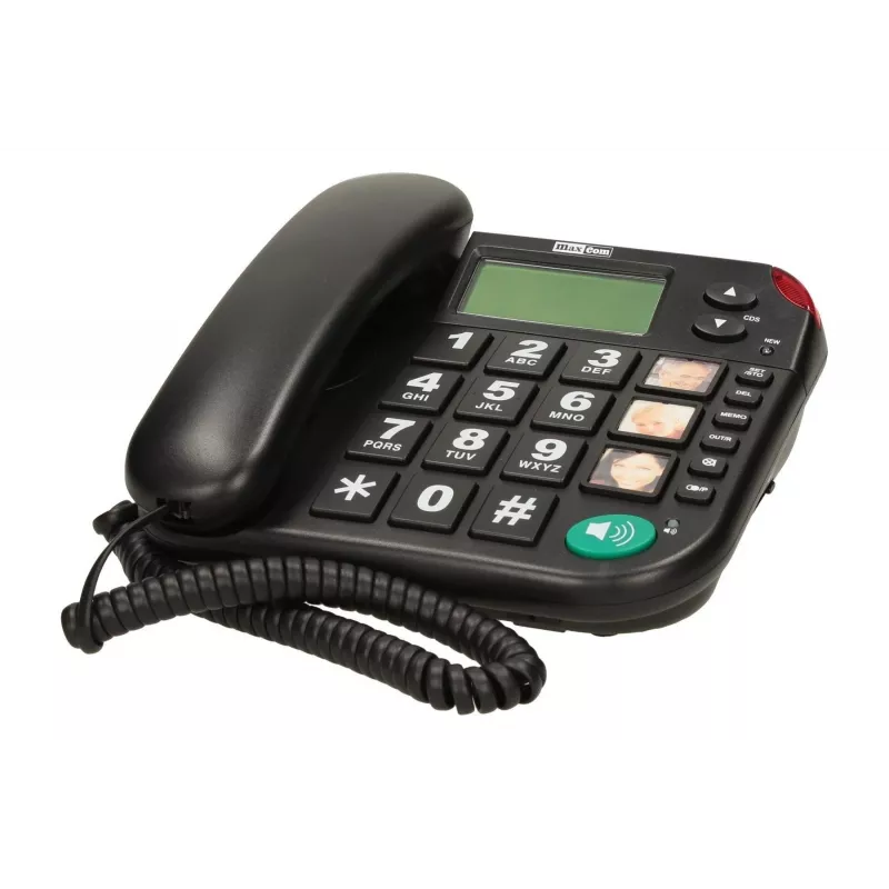 MAXCOM KXT 480 BB telefono cordless con display LCD, nero