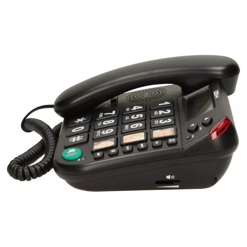 MAXCOM KXT 480 BB telefono cordless con display LCD, nero