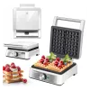 MPM MGO-41 waffle maker 1600W bianco – waffle maker belga con piastre antiaderenti