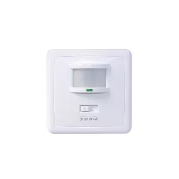 MACLEAN MCE18 rilevatore di movimento PIR con riconoscimento acustico, montaggio a parete, 160°, 1200W, bianco