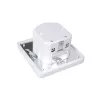 MACLEAN MCE18 rilevatore di movimento PIR con riconoscimento acustico, montaggio a parete, 160°, 1200W, bianco