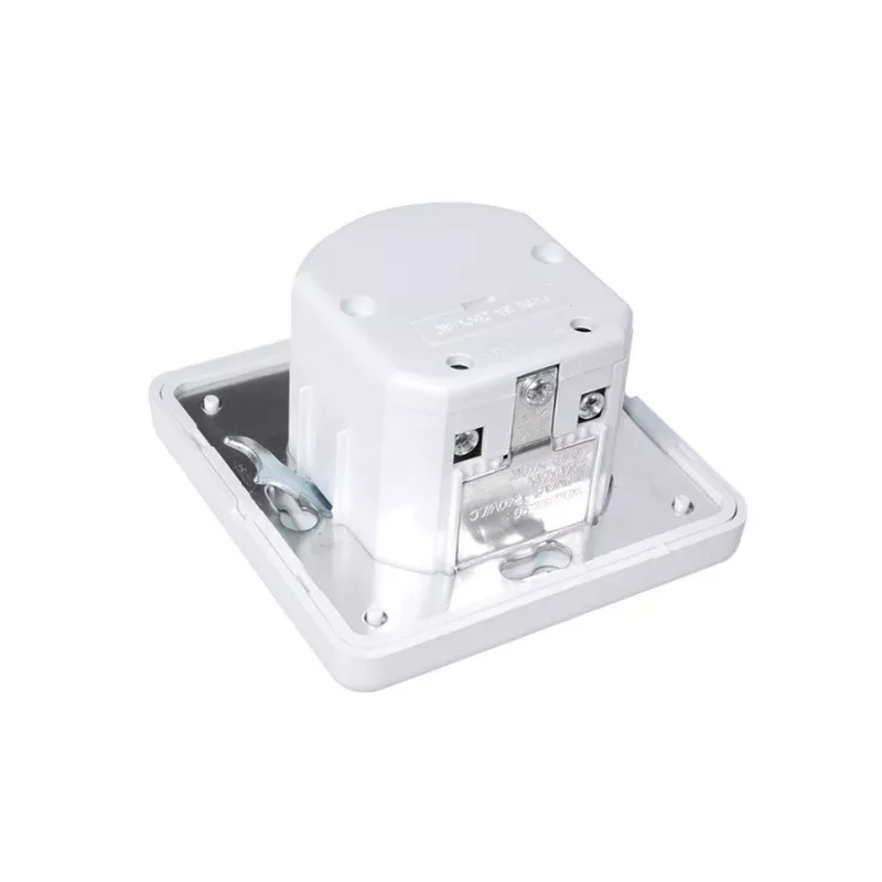 MACLEAN MCE18 rilevatore di movimento PIR con riconoscimento acustico, montaggio a parete, 160°, 1200W, bianco