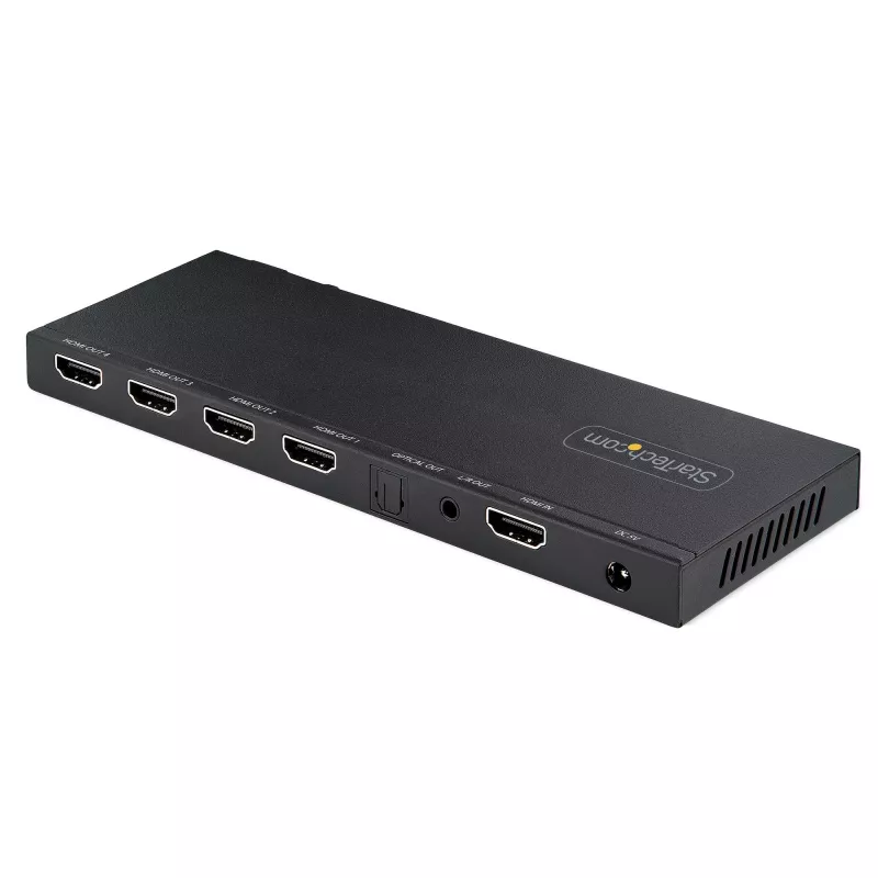 StarTech.com splitter HDMI 4 porte 4K 1x4, 4K 60Hz, HDMI 2.0, HDCP 2.2, HDR10, 18Gbps, EDID Copy, case in acciaio