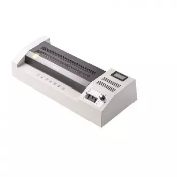 DELI plastificatrice da ufficio E3895-EU A3 | plastificazione a caldo 250 mm/min, max. 125 micron, anti-inceppamento, plastificazione a freddo, nero/argento