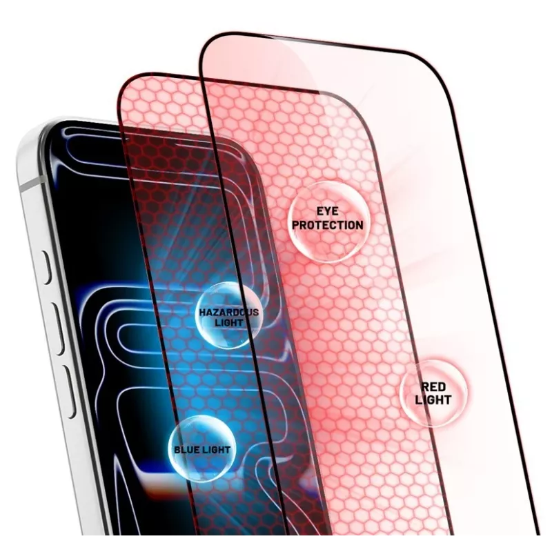 CRONG Tempered Glass OptiRed pellicola protezione display iPhone 17 Pro Max