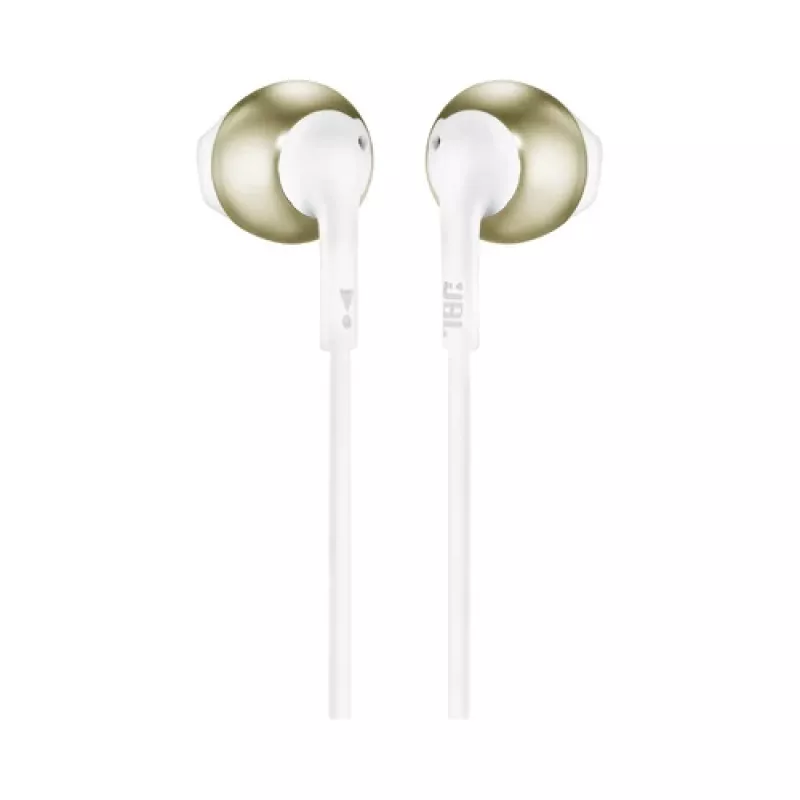 Auricolari in-ear JBL T205 color oro champagne con microfono