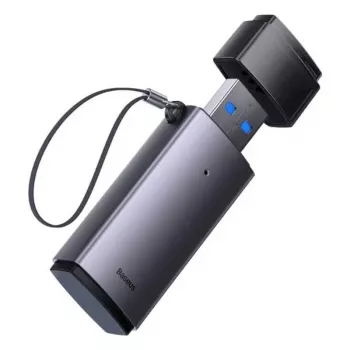 Lettore di schede SD e microSD 2-in-1 Baseus USB 3.0 – grigio