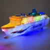 LEAN TOYS Nave da crociera passeggeri giocattolo con frizione, luci e suoni