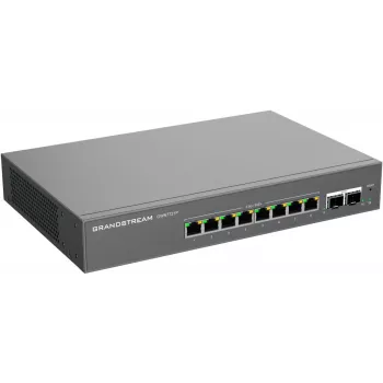 Grandstream GWN7721P switch Layer 2 Lite Managed 2,5 Gigabit PoE+, 5 porte (4x 2,5G PoE+, 1x 2,5G), budget 60W, senza ventola, gestione cloud/web