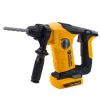 LEAN TOYS trapano a percussione per bambini con 4 punte intercambiabili e occhiali protettivi, giocattolo elettrico a batteria con suono realistico e luce LED, giallo