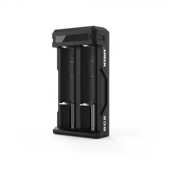 XTAR SC2 caricabatterie USB-C per Li-Ion 18650, 3,7V