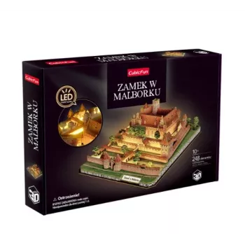 CubicFun puzzle 3D castello di Malbork con illuminazione LED - 200 pezzi