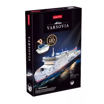 CubicFun puzzle 3D - modello nave MS Prom Varsovia, 150 pezzi, 44 cm di lunghezza assemblata, difficoltà media, da 8 anni