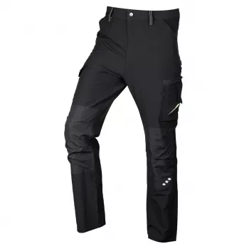 NEO TOOLS Mix&Match pantaloni da lavoro, 4-way stretch, nero-verde, taglia XL