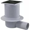 DEANTE KOS_N01C griglia di scarico a punto in acciaio inox 150x150 mm