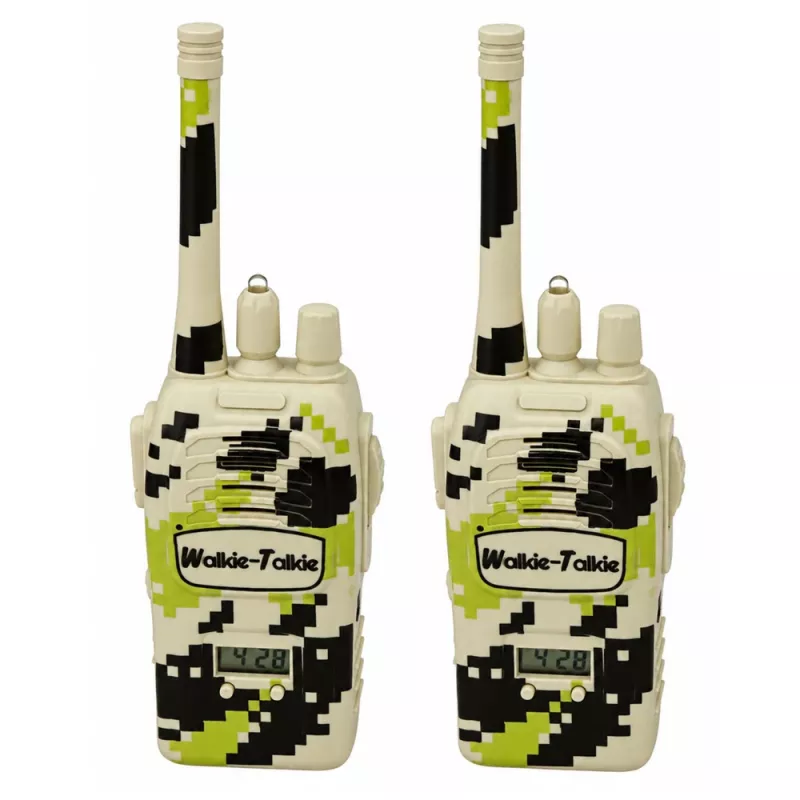 LEAN TOYS Walkie-Talkie militari USB portata 200M khaki 2 pz.