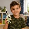 LEAN TOYS Walkie-Talkie militari USB portata 200M khaki 2 pz.