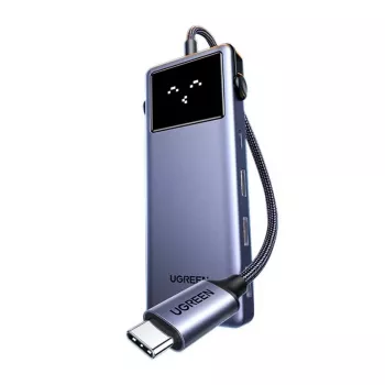 UGREEN hub USB-C 7-in-1 con 3x USB 3.0, HDMI 4K, Gigabit Ethernet, 100W PD, Space Gray