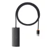 Baseus Lite Series hub USB 3.0 4 porte - 5Gbps, bus-powered, nero (WKQX030101)