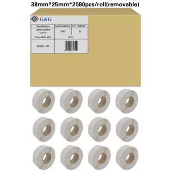 G&G 19803 etichette adesive bianche A4 105x148mm 4/foglio 100 fogli (400 etichette)