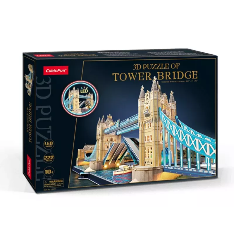 Cubic Fun Puzzle 3D Tower Bridge con LED