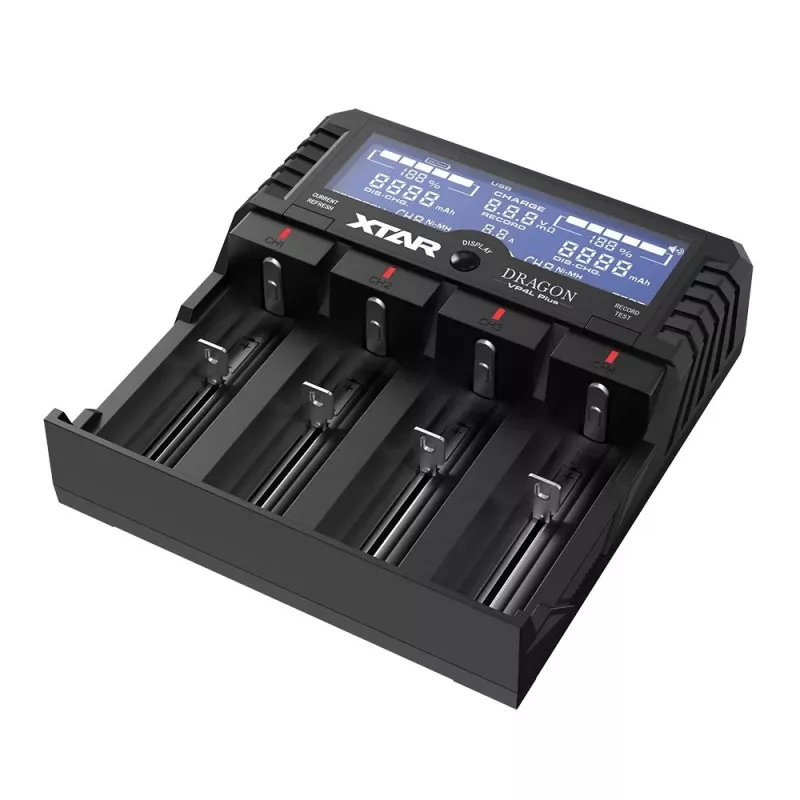 XTAR VP4L Plus Li-ion/Ni-MH/Ni-Cd 18650 Caricabatterie