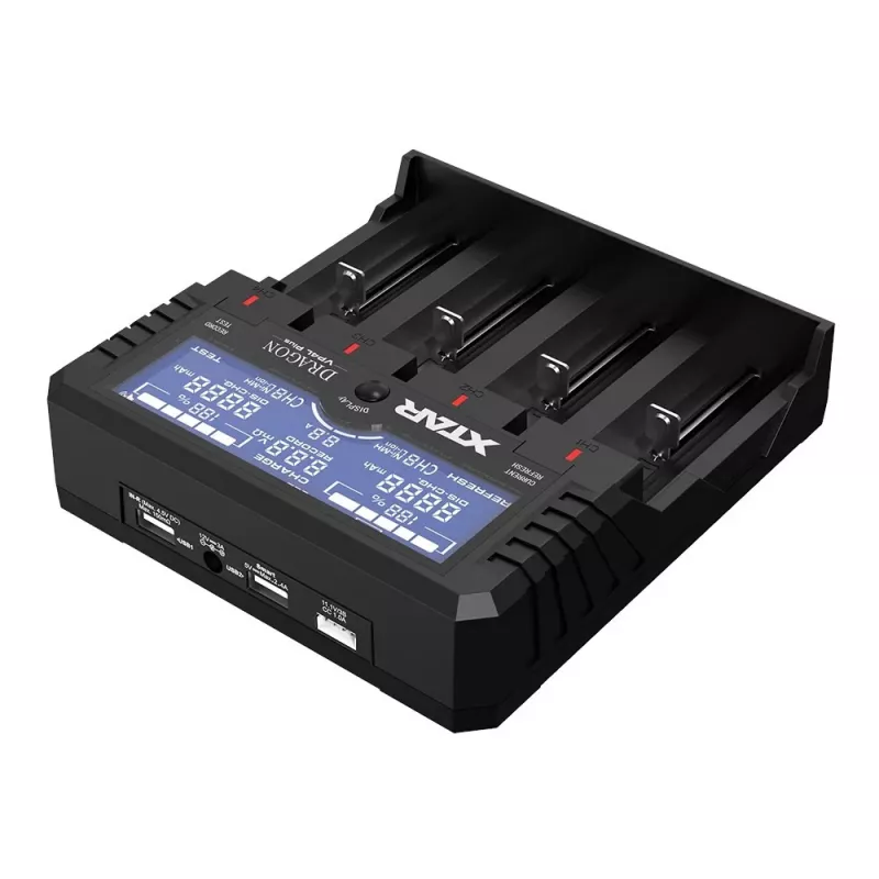 XTAR VP4L Plus Li-ion/Ni-MH/Ni-Cd 18650 Caricabatterie
