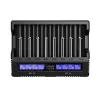 XTAR VC8S USB-C SET Caricabatterie, 3,7V/1,2V
