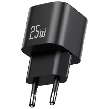 USAMS caricabatterie rapido USB-C 25W GaN - bianco