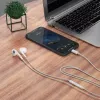 DUDAO X14ProT cuffie in-ear con connettore USB-C, cavo 1,2 m, bianco