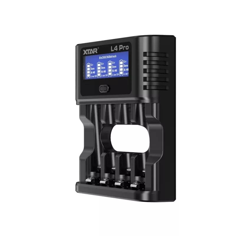 XTAR L4 PRO USB-C Caricabatterie Li-ion/Ni-MH, 1,5V/1,2V