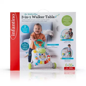 B-KIDS Pusher 3-in-1 cavallo Infantino Grow-with-Me attività