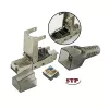Techly 101911 RJ45 Cat6a 10G Connettore modulare senza attrezzi, STP