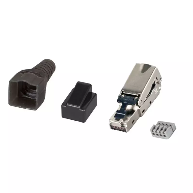 Techly 101911 RJ45 Cat6a 10G Connettore modulare senza attrezzi, STP