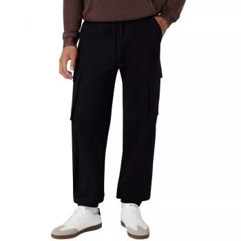Pantaloni cargo in tessuto Champion uomo nero 221867 KK001 XL