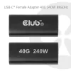 Club 3D adattatore connettore femmina USB-C 40G 240W 8K60Hz