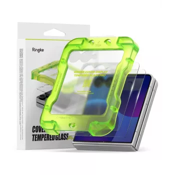 Ringke Cover Display Pro confezione da 2 vetro temperato protezione display per Galaxy Z Flip 8 - chiaro