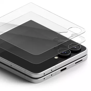Ringke Cover Display Pro confezione da 2 vetro temperato protezione display per Galaxy Z Flip 8 - chiaro