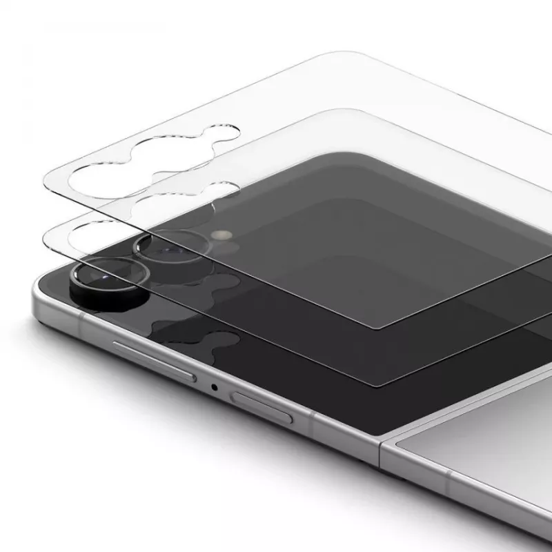 Ringke Cover Display Pro confezione da 2 vetro temperato protezione display per Galaxy Z Flip 8 - chiaro