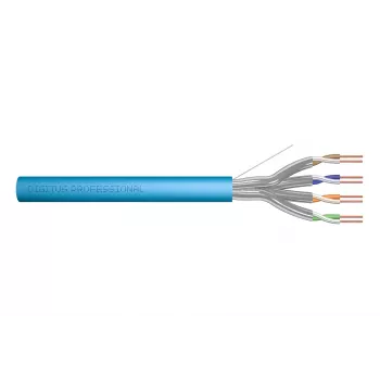DIGITUS Cavo per installazione Cat.6A U/FTP B2ca LSOH 500m blu