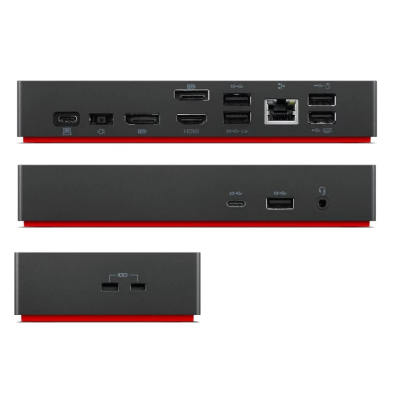 Lenovo Renewed ThinkPad Universal USB-C Dock 40AY 90W usato con alimentatore
