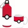 Pokemon borraccia in alluminio 500ml con set bicchiere in ceramica