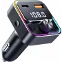 SENCOR SWM 3000 Trasmettitore FM Bluetooth con USB-A QC3.0, USB-C PD 3.0, riproduzione MP3, vivavoce, Siri e Google Assistant