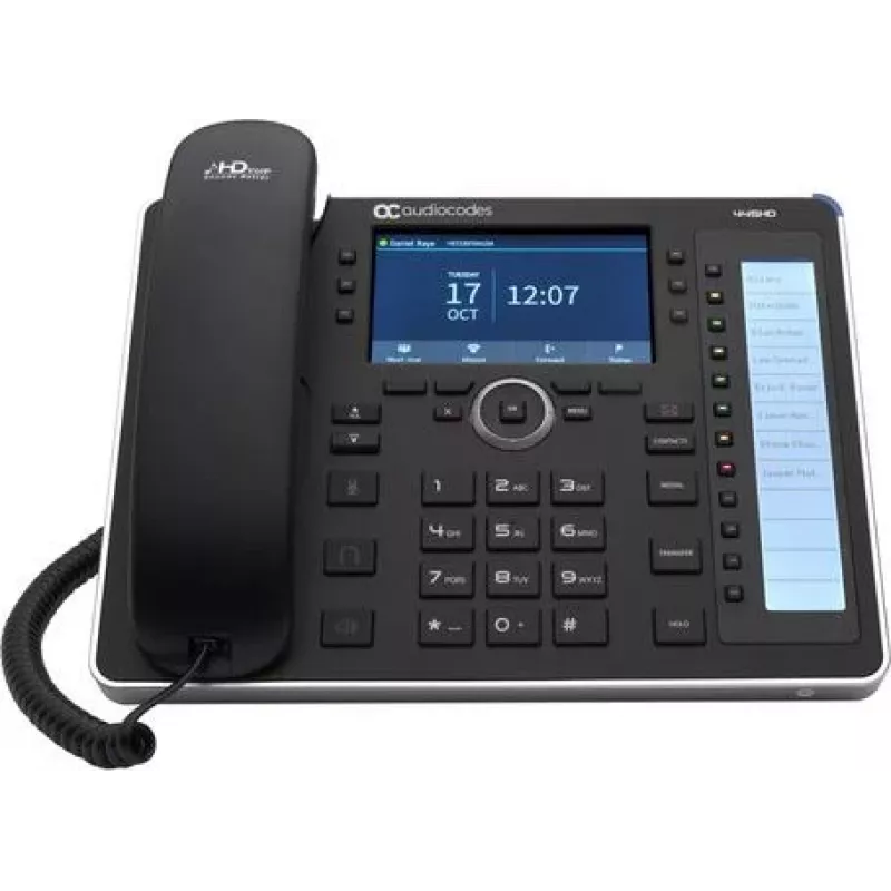 AudioCodes 445HD - telefono VoIP con display del numero/chiamata in attesa