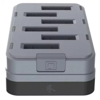 Zebra WS301 caricabatterie di ricambio a 6 slot per caricare 6 batterie. Paese - USB Type-C