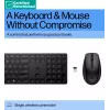 RENEW GOLD HP 655 set tastiera e mouse wireless, resistente agli schizzi - nero - inglese US