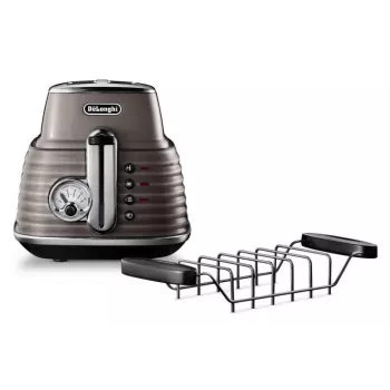 De'Longhi Scultura CTZ2103BG tostapane 2 fette, 900 W, Champagnergold